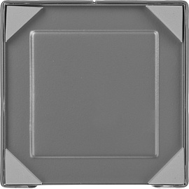 Подставка для блок-кубиков Attache серебристая 10.5x10.5x7.8 см