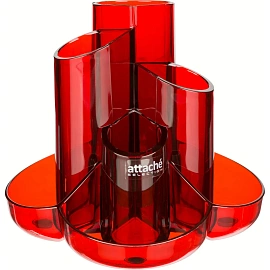 Набор канцелярский Attache Selection пластиковый 10 предметов красный