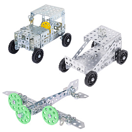 Конструктор металлический ЮНЛАНДИЯ "Для уроков труда №4", развивающий, 130 элементов, 104682 фото Конструктор металлический ЮНЛАНДИЯ "Для уроков труда №4", развивающий, 130 элементов, 104682