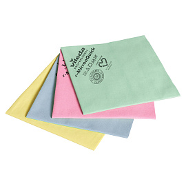 Салфетка микроволоконная VILEDA "МикронКвик", КОМПЛЕКТ 5 шт., микроволокно, красные, 38х40 см, 152110