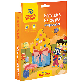 Игрушка из фетра Мульти-Пульти "Пирожное