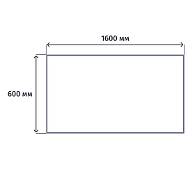 Стол прямой Канц СК20.15 (дуб молочный, 1600х600х750 мм)