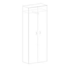 Шкаф для одежды Канц ШК40.16 (венге, 700x350x1830 мм)