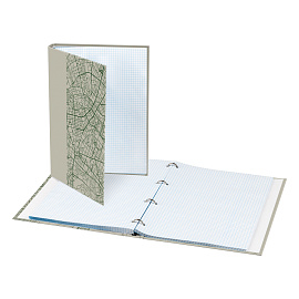 Тетрадь на кольцах А4, 100л., BG "Карта города", матовая ламинация
