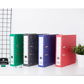 Папка-регистратор Attache Economy 75 мм чёрная бумага