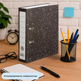 Папка-регистратор Attache Economy 75 мм чёрная бумага