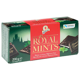 Шоколад Halloren Royal Mints с мятной начинкой 200 г