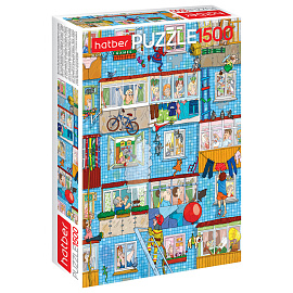 Пазл картонный 1500 элементов АССОРТИ, 670х480 мм, HATBER фото Пазл картонный 1500 элементов АССОРТИ, 670х480 мм, HATBER