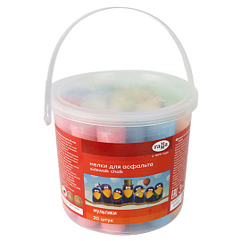 Мел цветной Гамма Мультики (20 штук в упаковке)