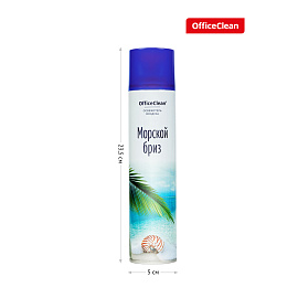 Освежитель воздуха аэрозольный OfficeClean "Морской бриз", 300мл фото Освежитель воздуха аэрозольный OfficeClean "Морской бриз", 300мл