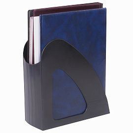 Лоток вертикальный для бумаг BRAUBERG "Delta", 240х90х240 мм, черный, 237239 фото Лоток вертикальный для бумаг BRAUBERG "Delta", 240х90х240 мм, черный, 237239