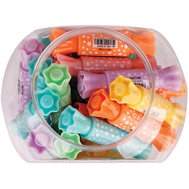 Текстовыделитель двусторонний MESHU "Candy" мини, ассорти, пастельные цвета, 2/4мм