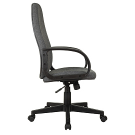 Кресло руководителя Helmi HL-E88, ткань серая, пластик, механизм качания фото Кресло руководителя Helmi HL-E88, ткань серая, пластик, механизм качания