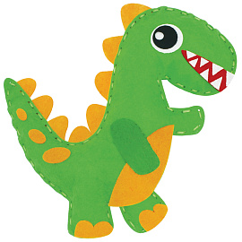 Игрушка из фетра Мульти-Пульти "Динозаврик