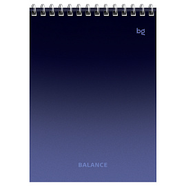 Блокнот А5 40л. на гребне BG "Моноколор. Баланс