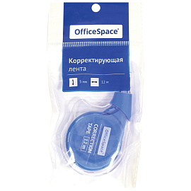 Корректирующая лента OfficeSpace, 5мм*12м, пакет, европодвес фото Корректирующая лента OfficeSpace, 5мм*12м, пакет, европодвес