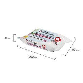 Салфетки влажные 70 шт., АНТИБАКТЕРИАЛЬНЫЕ, МЕЛОДИЯ, 129897