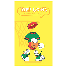 Блокнот А7 48л. на склейке BG "Твой спорт