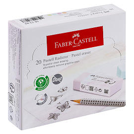 Ластик Faber-Castell "Dust Free Pastel", прямоугольный, ассорти фото Ластик Faber-Castell "Dust Free Pastel", прямоугольный, ассорти