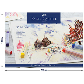 Пастель Faber-Castell "Soft pastels", 36 цветов, картон. упаковка