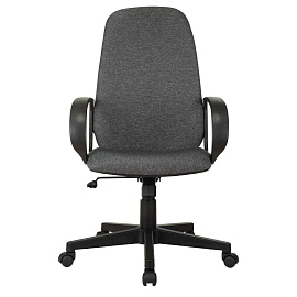 Кресло руководителя Helmi HL-E88, ткань серая, пластик, механизм качания фото Кресло руководителя Helmi HL-E88, ткань серая, пластик, механизм качания