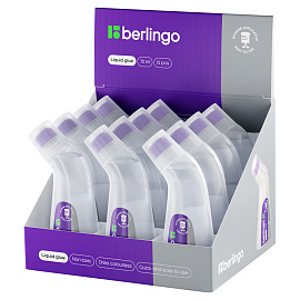 Клей канцелярский Berlingo, с губчатым аппликатором, 70мл фото Клей канцелярский Berlingo, с губчатым аппликатором, 70мл