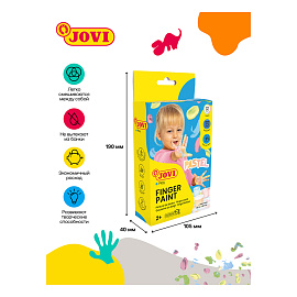Краски пальчиковые Jovi 6 цветов по 35 мл