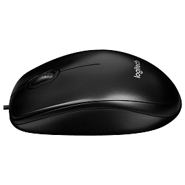 Мышь проводная Logitech M100 черная (910-005003)