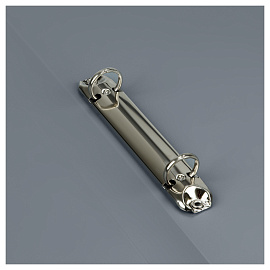 Папка на 2 кольцах СТАММ А4, 25мм, 500мкм, пластик, серая фото Папка на 2 кольцах СТАММ А4, 25мм, 500мкм, пластик, серая