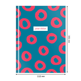 Бизнес-блокнот А6, 80л., BG "Your vision", матовая ламинация