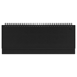 Планинг недатированный, 56л., 330*130мм, кожзам, BG "Nebraska. Black", черный