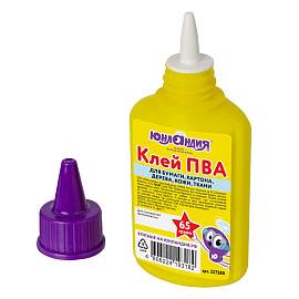 Клей ПВА ЮНЛАНДИЯ (бумага, картон, дерево), 65 г, 227380