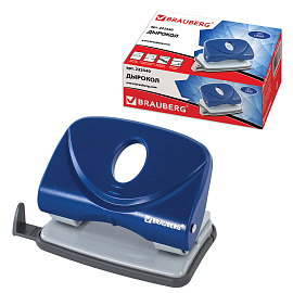 Дырокол BRAUBERG "Original", до 20 листов, синий, 222540 фото Дырокол BRAUBERG "Original", до 20 листов, синий, 222540