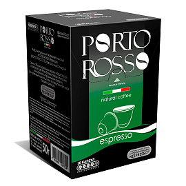 Кофе в капсулах для кофемашин Porto Rosso Espresso (10 штук в упаковке)