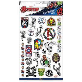 Наклейки-тату переводные АССОРТИ, ЦВЕТНЫЕ, 11х20 см, PY