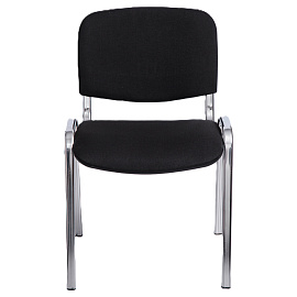 Стул офисный Easy Chair Изо чёрный ткань металл хромированный (1397331)
