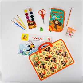 Папка с ручками А4 Мульти-Пульти "Чебурашка", пластик, на молнии, 75мм фото Папка с ручками А4 Мульти-Пульти "Чебурашка", пластик, на молнии, 75мм