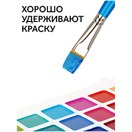 Кисть синтетика Гамма, плоская №20 фото Кисть синтетика Гамма, плоская №20