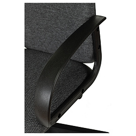 Кресло руководителя Helmi HL-E88, ткань серая, пластик, механизм качания фото Кресло руководителя Helmi HL-E88, ткань серая, пластик, механизм качания