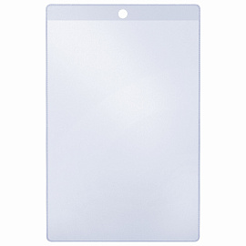 Карман информационный подвесной, ценникодержатель А5, КОМПЛЕКТ 50 шт., ПВХ, BRAUBERG, 291285