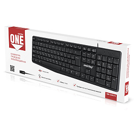 Клавиатура Smartbuy ONE 220, USB мультимедийная, черный фото Клавиатура Smartbuy ONE 220, USB мультимедийная, черный