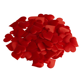 Наполнитель для подарков, 3см, "Red hearts", MESHU, 100шт., красный