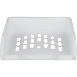 Лоток для бумаг горизонтальный СТАММ "Лидер", белый фото Лоток для бумаг горизонтальный СТАММ "Лидер", белый