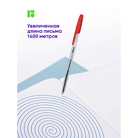 Ручка шариковая Berlingo "Tribase" красная, 1,0мм фото Ручка шариковая Berlingo "Tribase" красная, 1,0мм