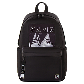 Рюкзак BRAUBERG FASHION CITY, универсальный, карман-антивор, "Anime View", черный, 44х31х16 см, 229964