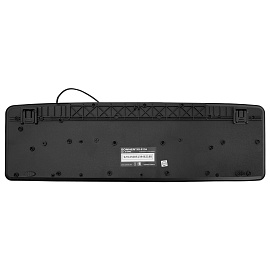 Клавиатура проводная бесшумная, USB, 104 клавиши, SONNEN KB-8136, черная, 513946