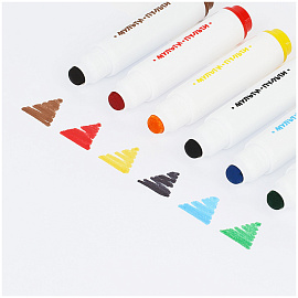 Фломастеры Мульти-Пульти "Приключения Енота", 06цв., утолщенные, суперсмываемые, блистер