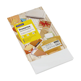 Этикетки самоклеящиеся А4 50л. OfficeSpace, белые, неделен., 70г/м2 фото Этикетки самоклеящиеся А4 50л. OfficeSpace, белые, неделен., 70г/м2