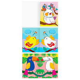 Раскраска пальчиковая с цв. фоном А5, 8 стр., ТРИ СОВЫ "Рисую пальчиками. Выпуск 1