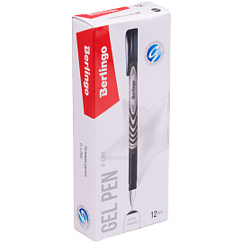 Ручка гелевая Berlingo "G-Line" черная, 0,5мм, игольчатый стержень фото Ручка гелевая Berlingo "G-Line" черная, 0,5мм, игольчатый стержень